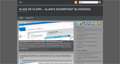 Desktop Screenshot of alaindeklerk.com